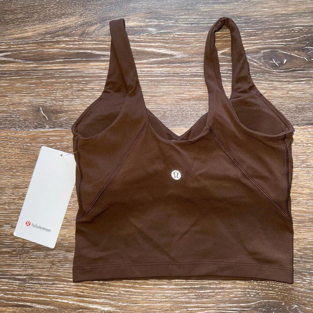 Lululemon Align Tank Cropped JAVA Size 2 NWT